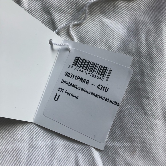 DIOR New Diorama Calfskin Wallet on Chain Fuchsia - Picture 8 of 8